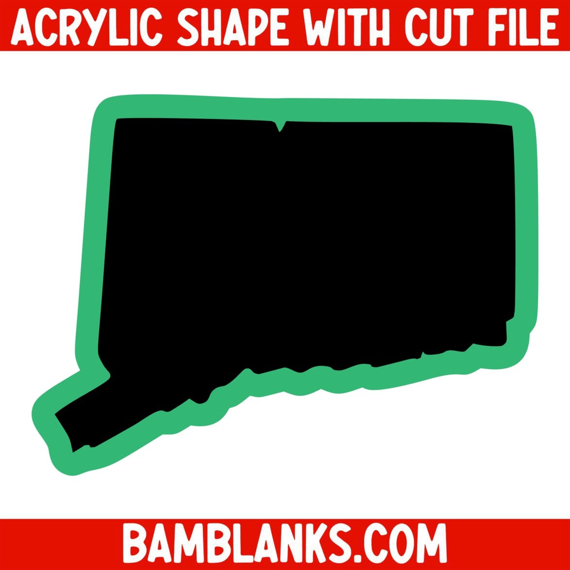 Connecticut - Acrylic Shape #1770