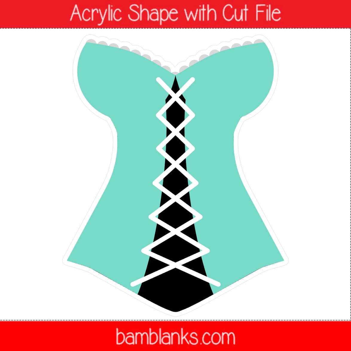 Corset - Acrylic Shape #1965