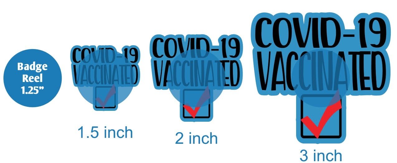 Covid 19 Vaccinated - Acrylic Shape #1165