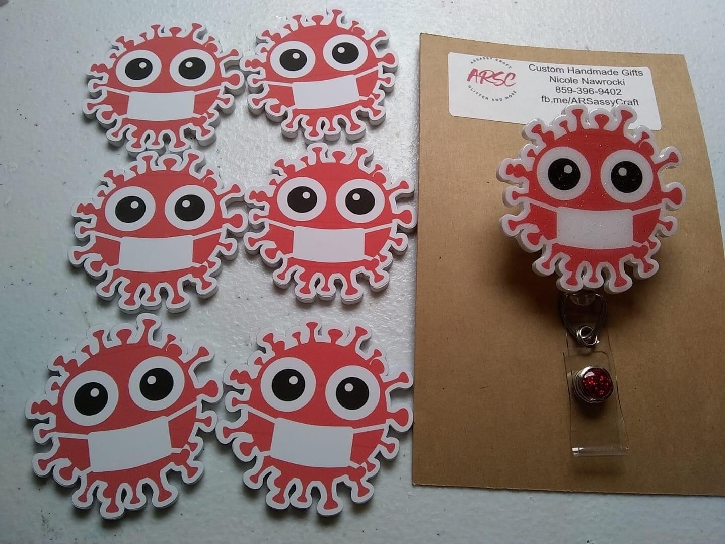 Covid - Acrylic Shape #229