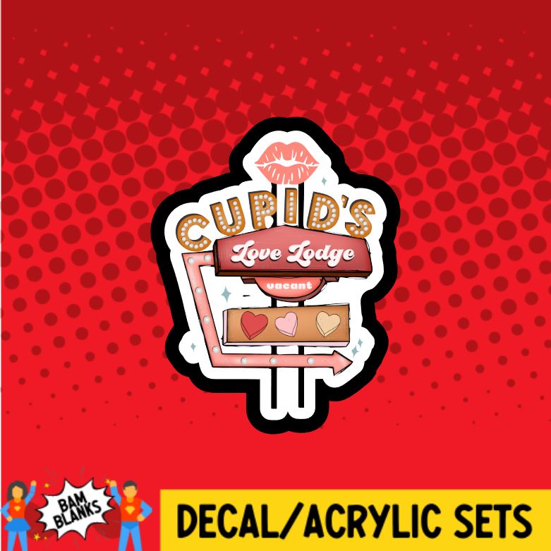 Cupid's Love Lounge - DECAL AND ACRYLIC SHAPE #DA0678