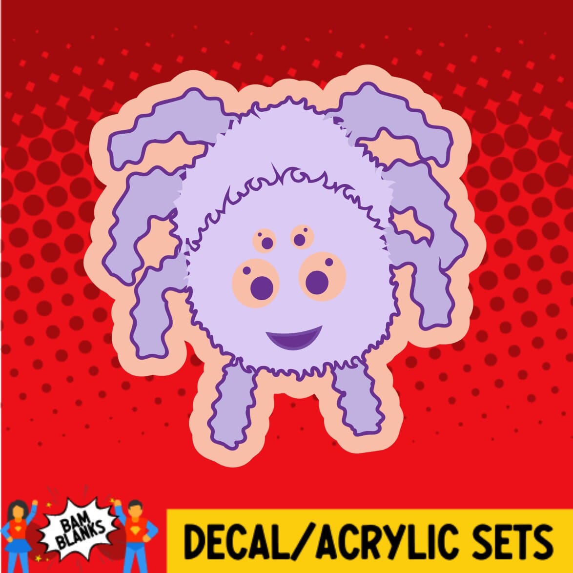 Cute Spider - DECAL AND ACRYLIC SHAPE #DA0239