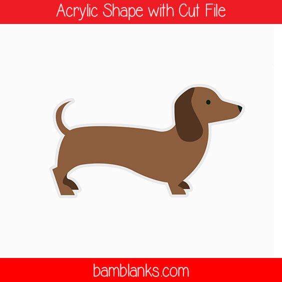 Dachshund - Acrylic Shape #525
