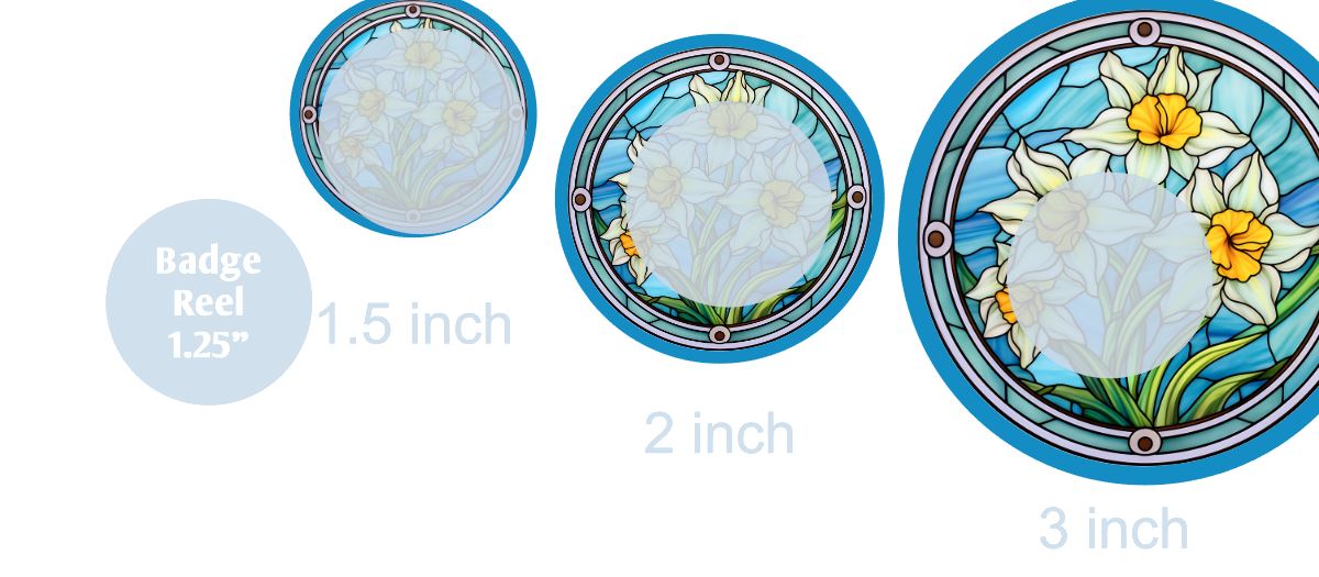 Daffodil Stain Glass - DECAL AND ACRYLIC SHAPE #DA01236