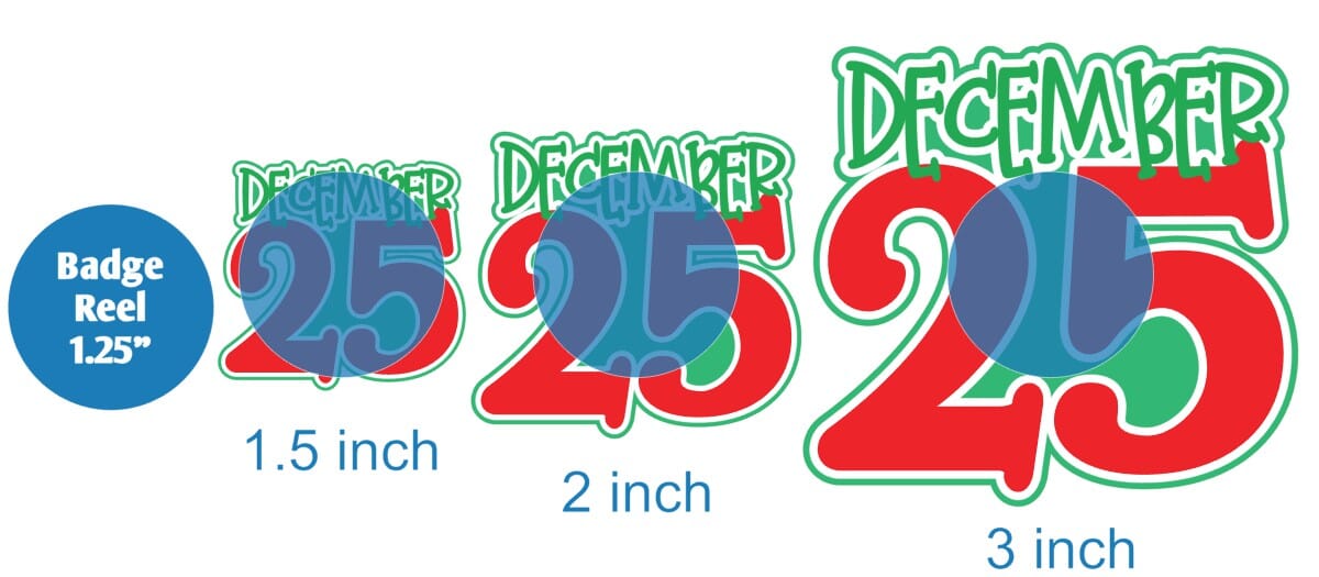 December 25th - Acrylic Shape #956