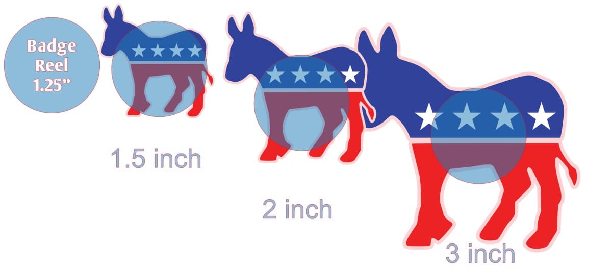 Democratic Donkey - Acrylic Shape #939