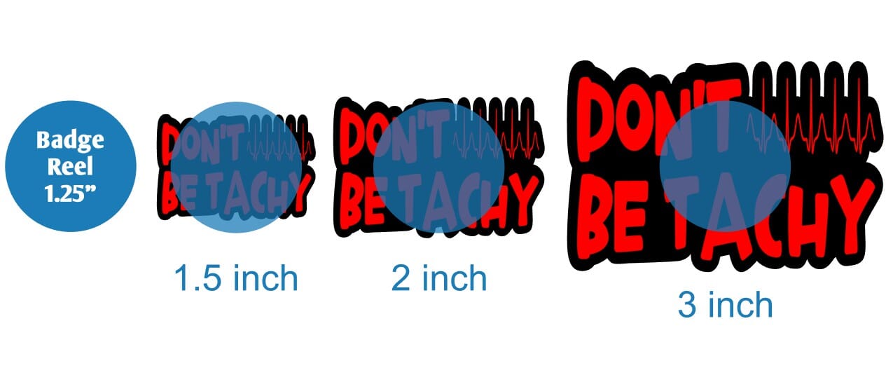 Dont Be Tachy - Acrylic Shape #1146