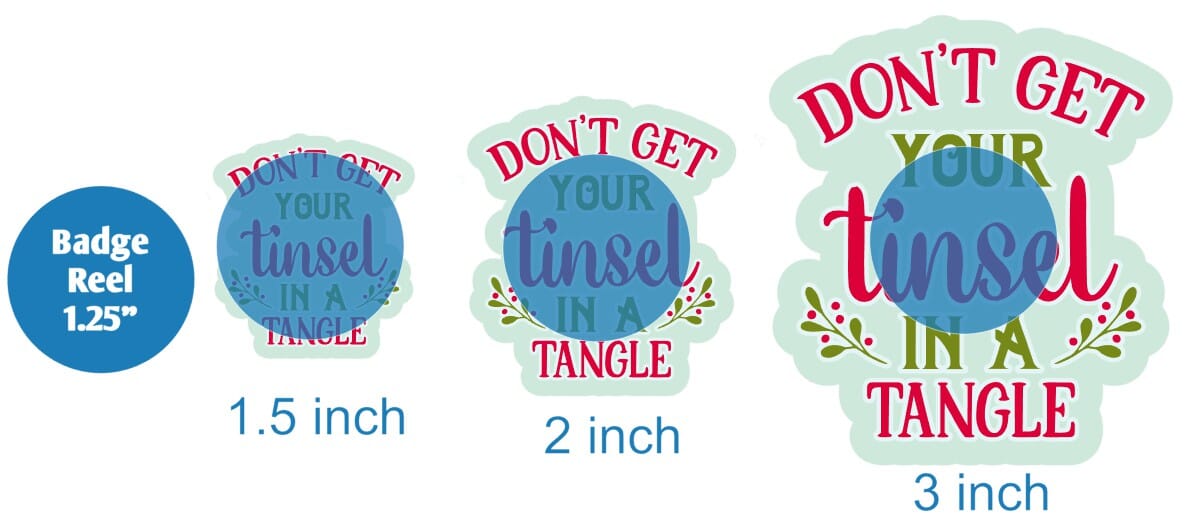 Dont Get Your Tinsel in a Tangle - Acrylic Shape #1077