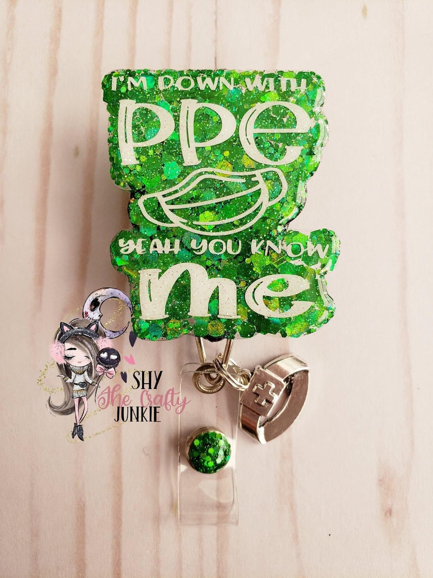 Down with PPE - Acrylic Shape #100