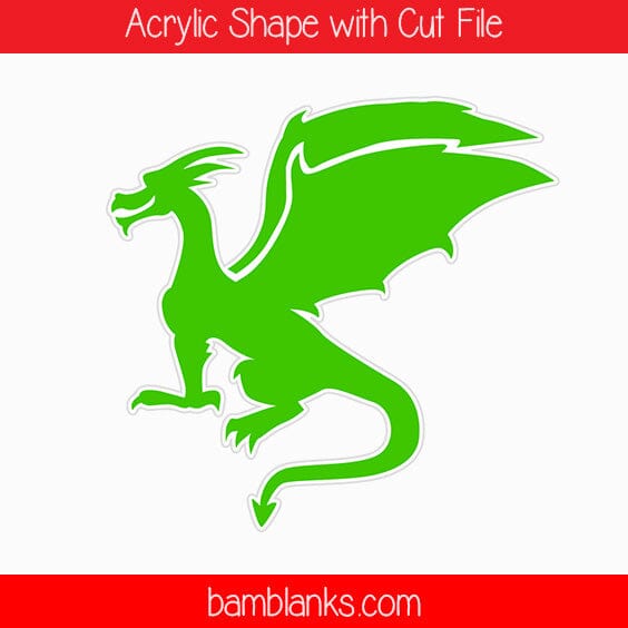 Dragon Silhouette - Acrylic Shape #1880