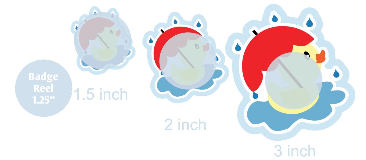 Duck with Umbrella - DECAL AND ACRYLIC SHAPE #DA0708