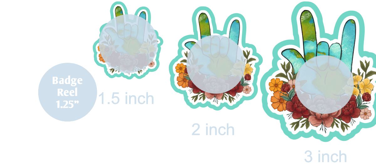 Earth Day Peace Sign Floral - DECAL AND ACRYLIC SHAPE #DA0934