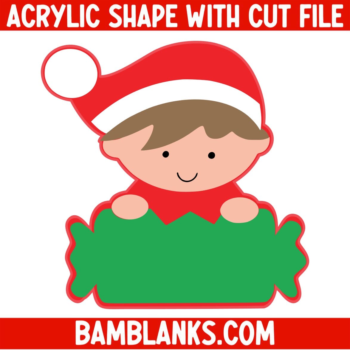 Elf Candy - Acrylic Shape #1067