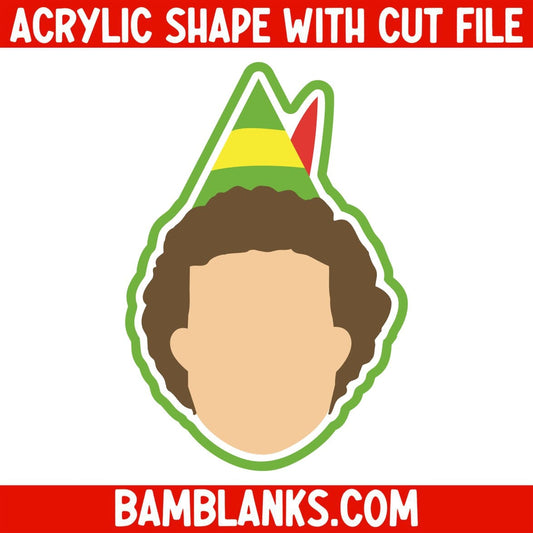Elf Head (Fan Art) - Acrylic Shape #2209