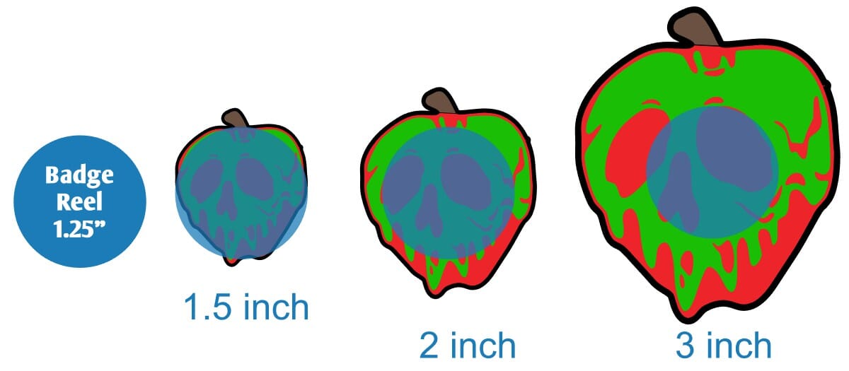 Evil Apple - Acrylic Shape #1610