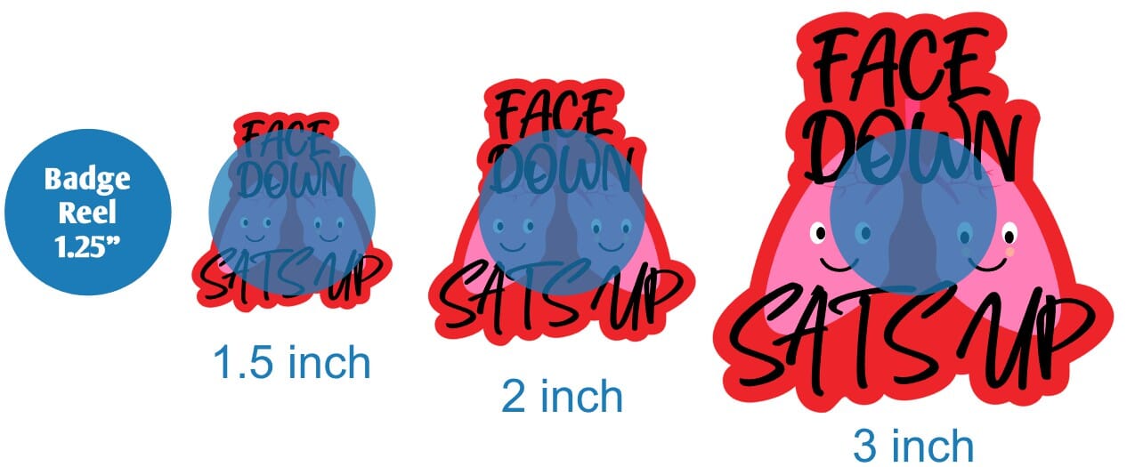 Face Down Sats Up - Acrylic Shape #1179