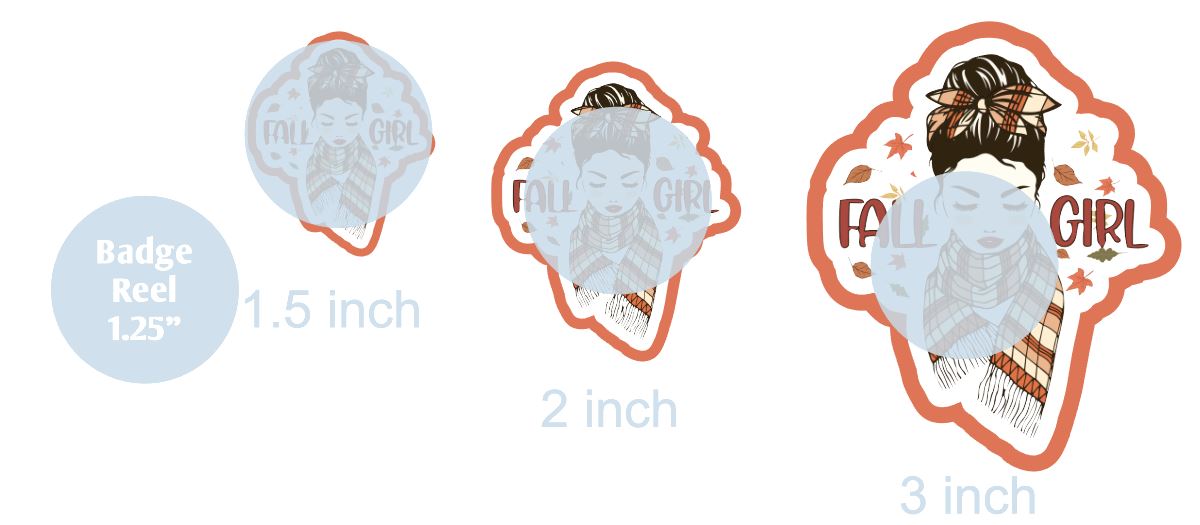 Fall Girl with Scarf - DECAL AND ACRYLIC SHAPE #DA0372