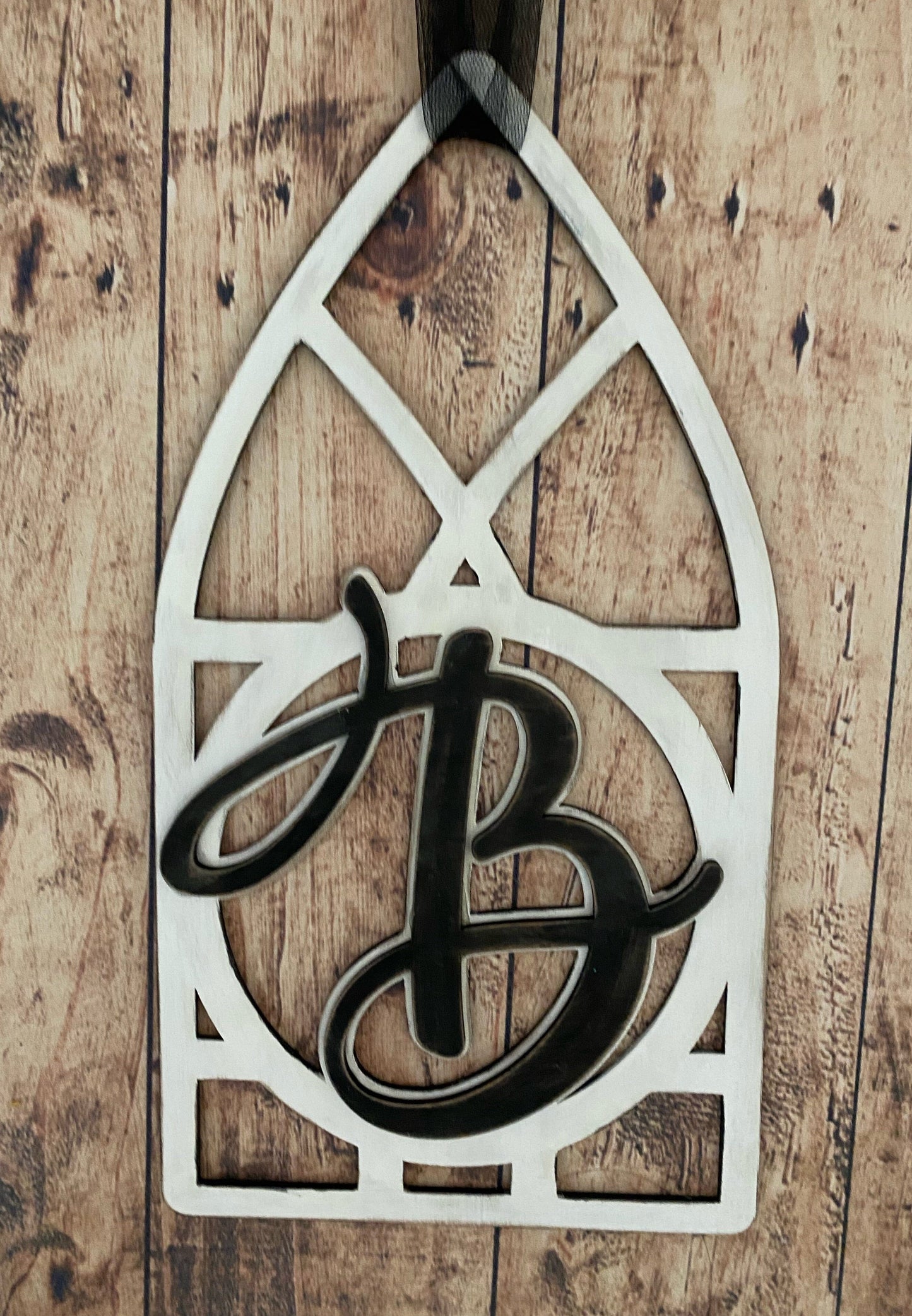 Farm Window Initial Wood Blank #W024