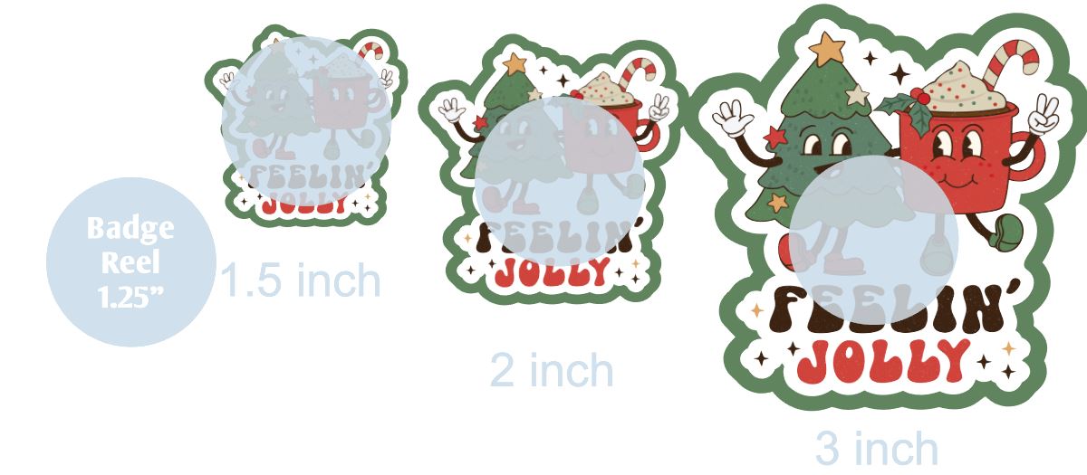 Feelin' Jolly - DECAL AND ACRYLIC SHAPE #DA0422