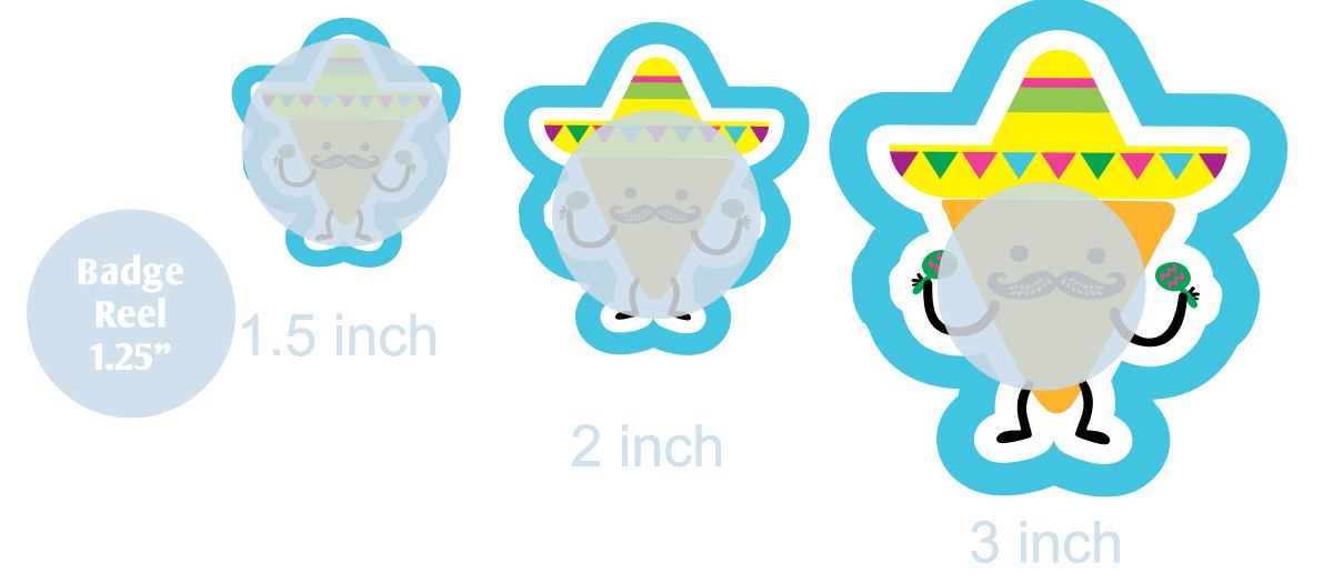 Fiesta Chip - DECAL AND ACRYLIC SHAPE #DA0733