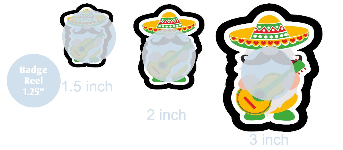 Fiesta Gnome - DECAL AND ACRYLIC SHAPE #DA0732