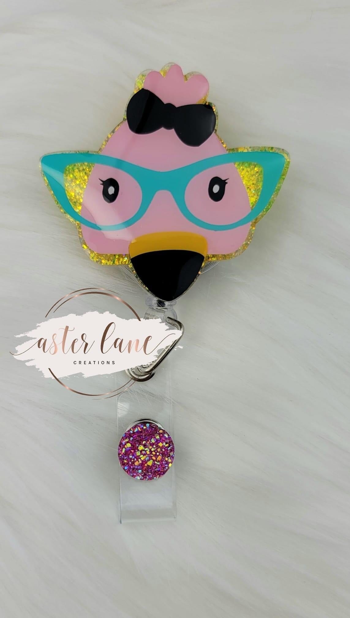 Flamingo with Glasses - Acrylic Shape #306