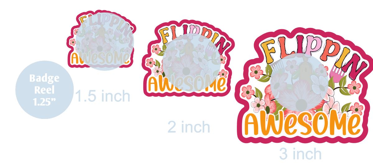 Flippin Awesome - DECAL AND ACRYLIC SHAPE #DA0589
