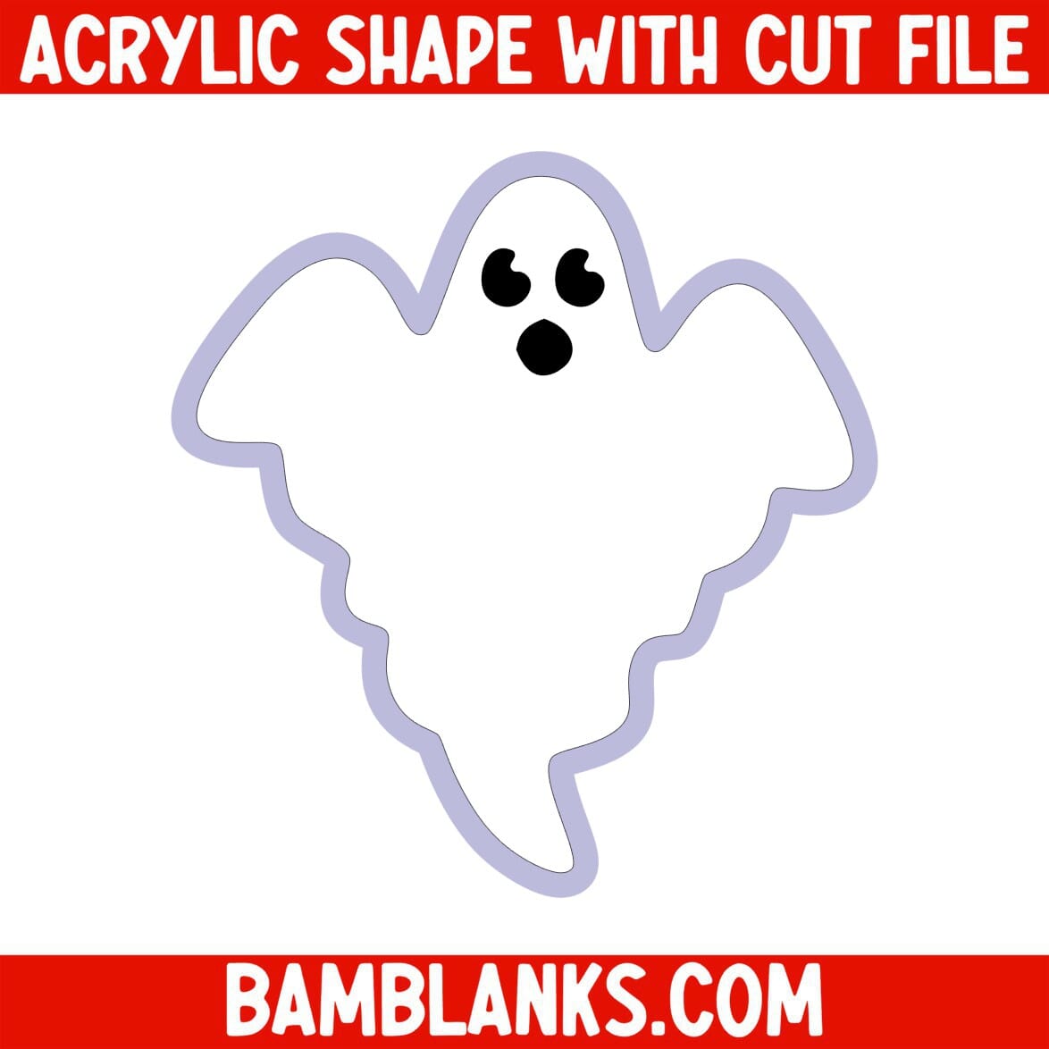 Floating Ghost - Acrylic Shape #2214