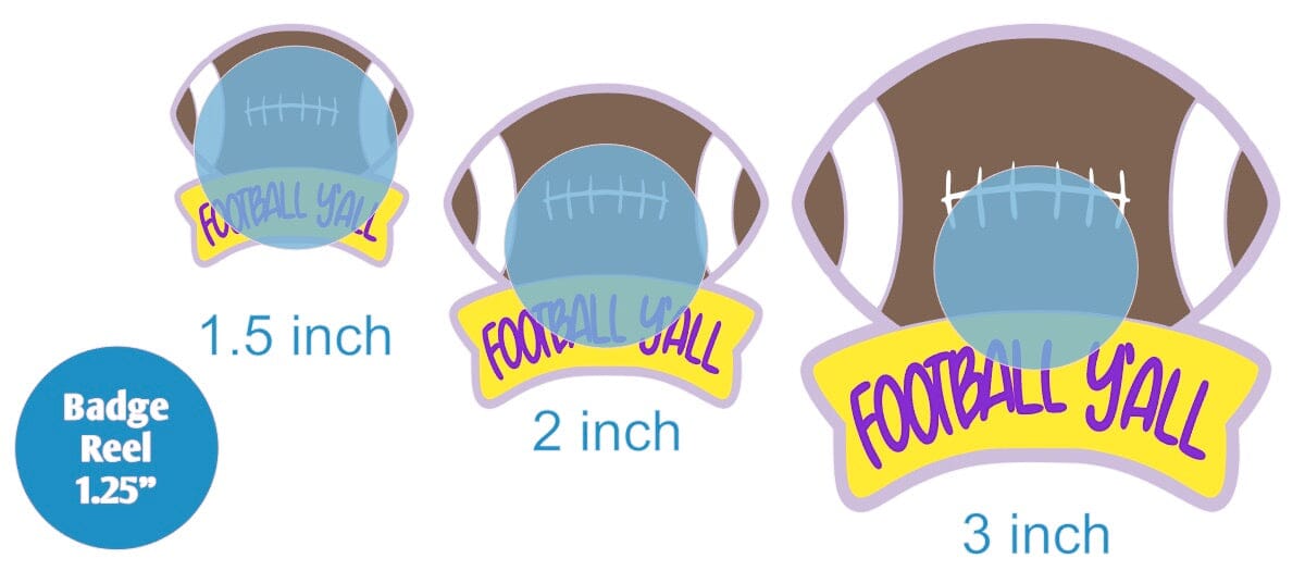 Football Yall - Acrylic Shape #1458
