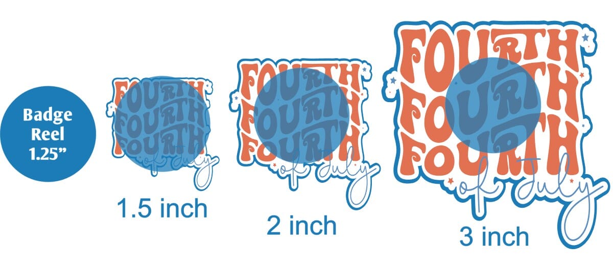 Fourth Fourth Fourth of July - DECAL AND ACRYLIC SHAPE #DA0048