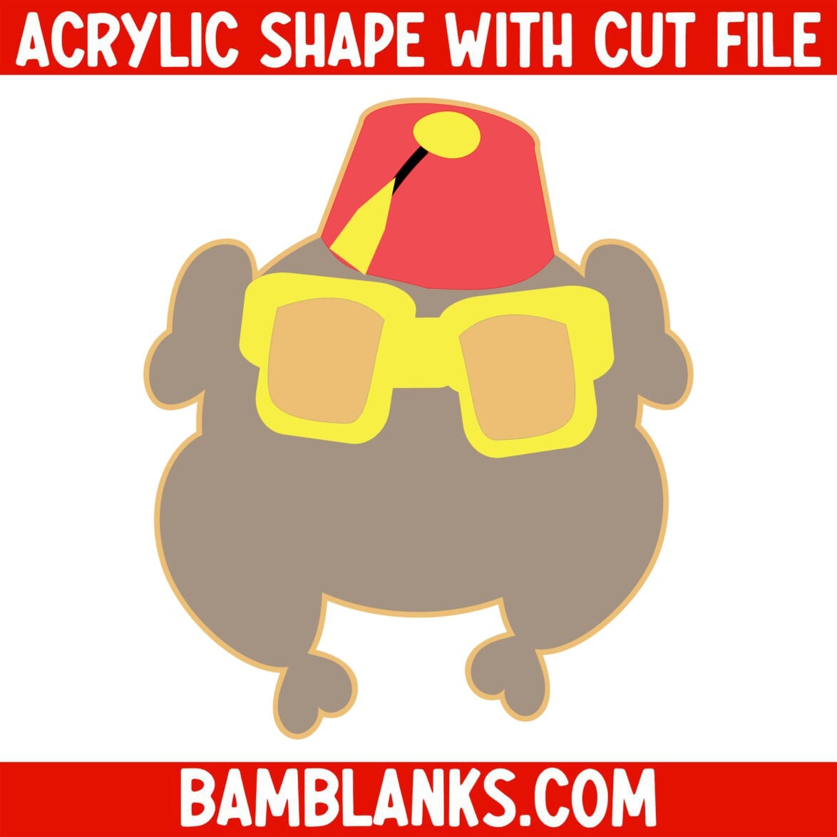 Friendsgiving Turkey - Acrylic Shape #1055