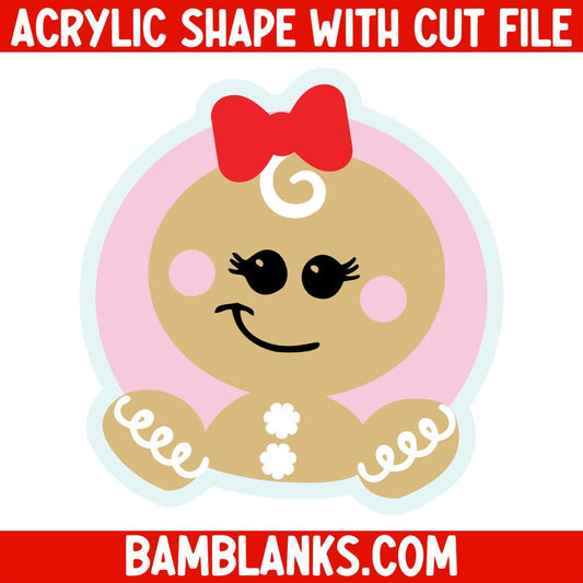 Ginger Girl - Acrylic Shape #1877