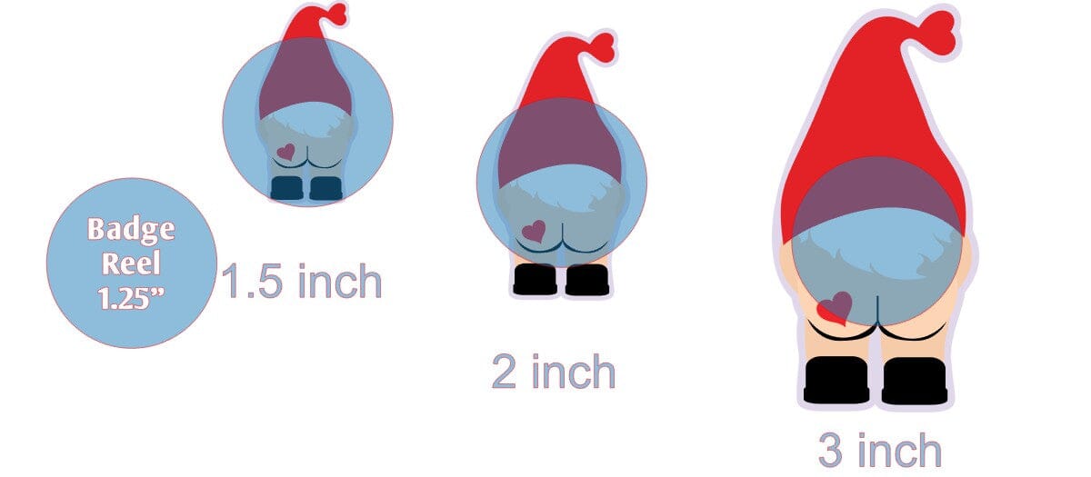 Gnome with Naked Bottom - Acrylic Shape #1243