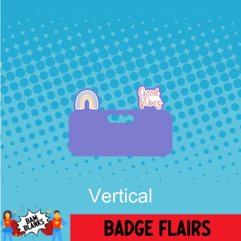 Good Vibes Rainbow - BADGE FLAIR DECAL AND ACRYLIC #BF0003