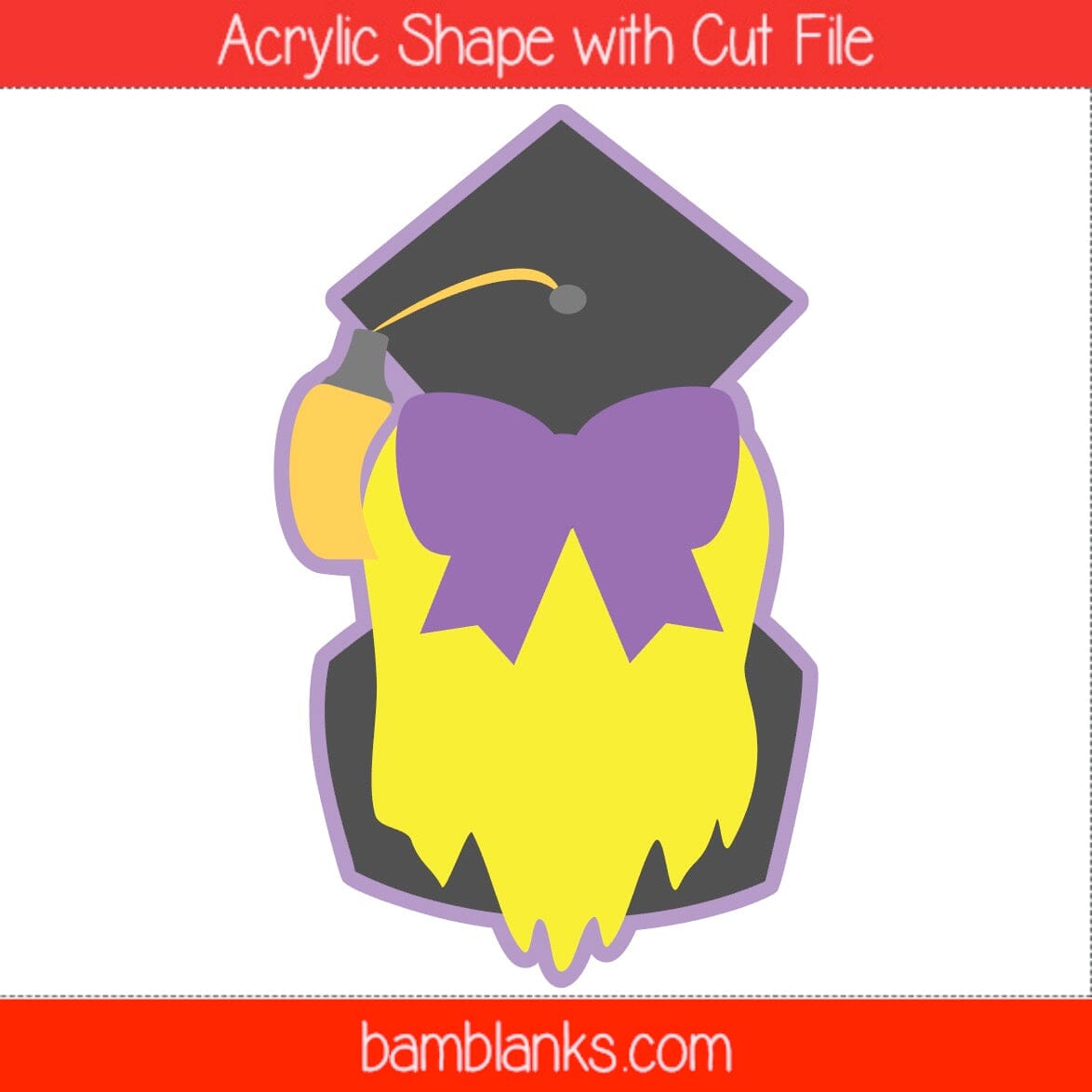 Grad Head - Acrylic Shape #1395