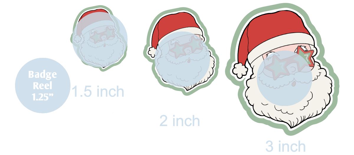 Groovy Santa - DECAL AND ACRYLIC SHAPE #DA0527