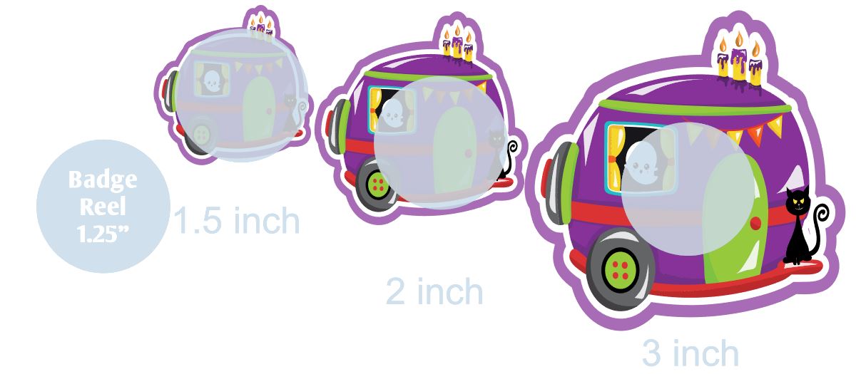 Halloween Camper - DECAL AND ACRYLIC SHAPE #DA0302
