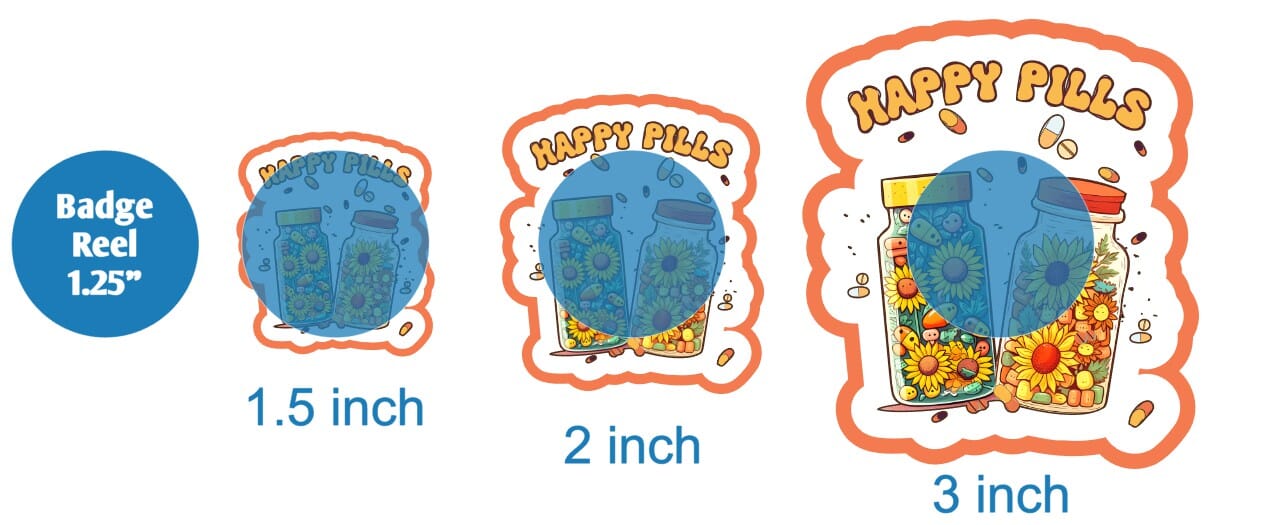 Happy Pills - DECAL AND ACRYLIC SHAPE #DA01569