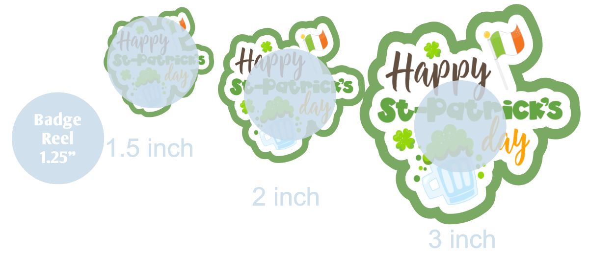 Happy St Patrick's Day - DECAL AND ACRYLIC SHAPE #DA0626