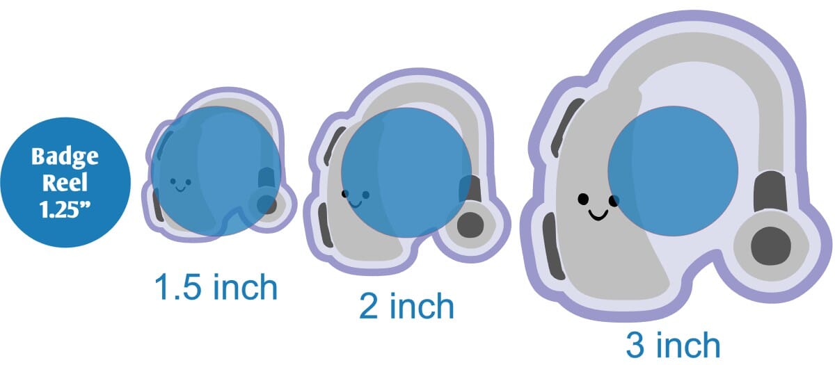 Hearing Aid - DECAL AND ACRYLIC SHAPE #DA0290