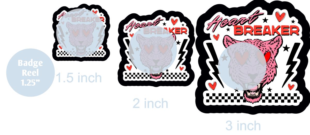 Heart Breaker - DECAL AND ACRYLIC SHAPE #DA0638