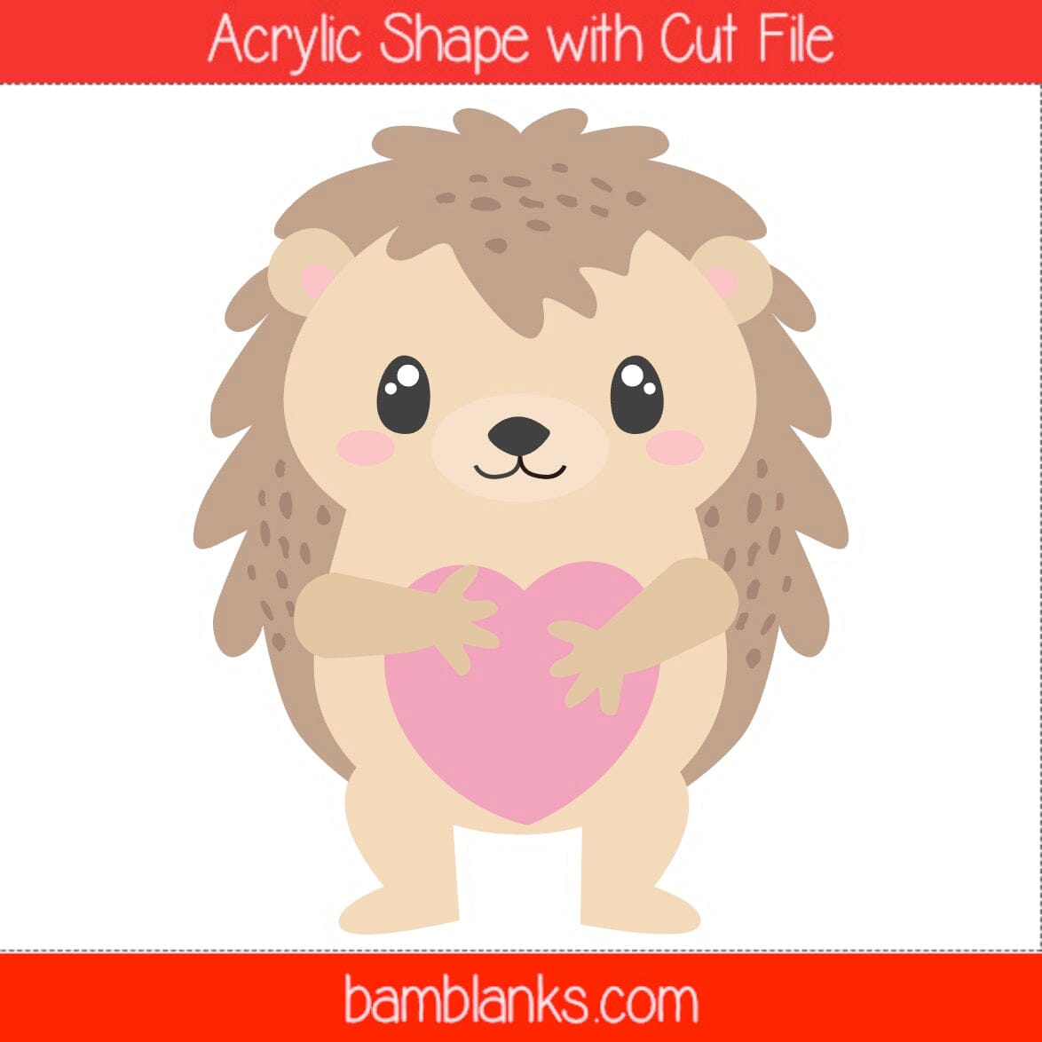 Hedgehog - Acrylic Shape #539