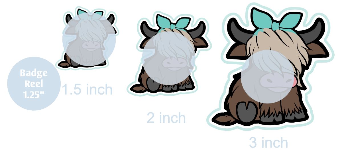 Highland Cow - DECAL AND ACRYLIC SHAPE #DA0332