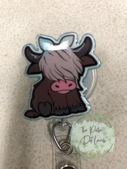 Highland Cow - DECAL AND ACRYLIC SHAPE #DA0332
