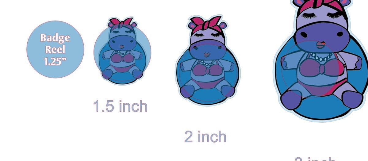 Hippo on a Tube - Acrylic Shape #767