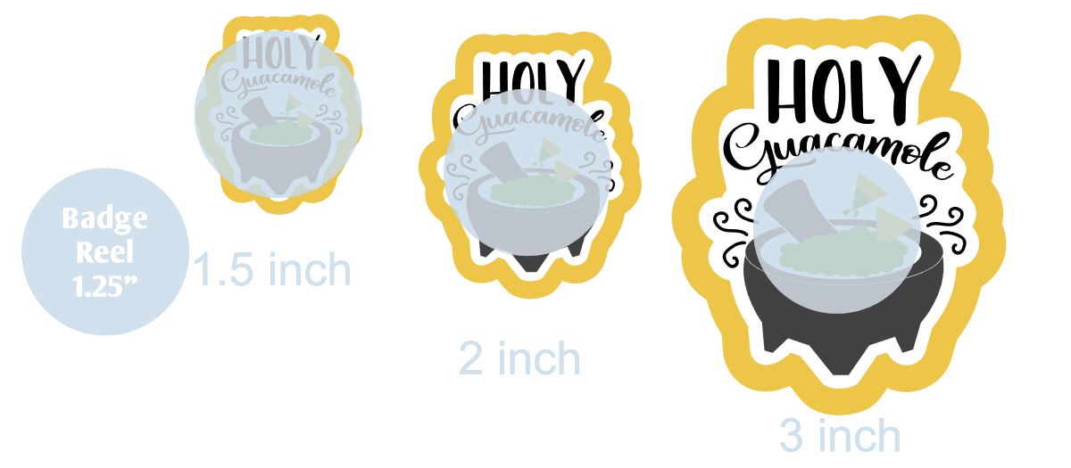Holy Guacamole - DECAL AND ACRYLIC SHAPE #DA0736