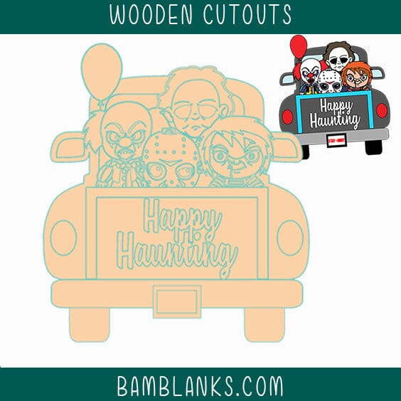 Horror Back of Truck Wood Blank #W020