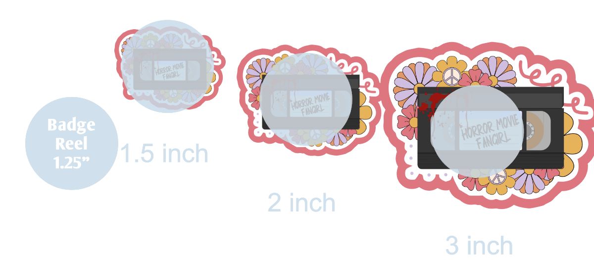 Horror Movie Fangirl - DECAL AND ACRYLIC SHAPE #DA0304