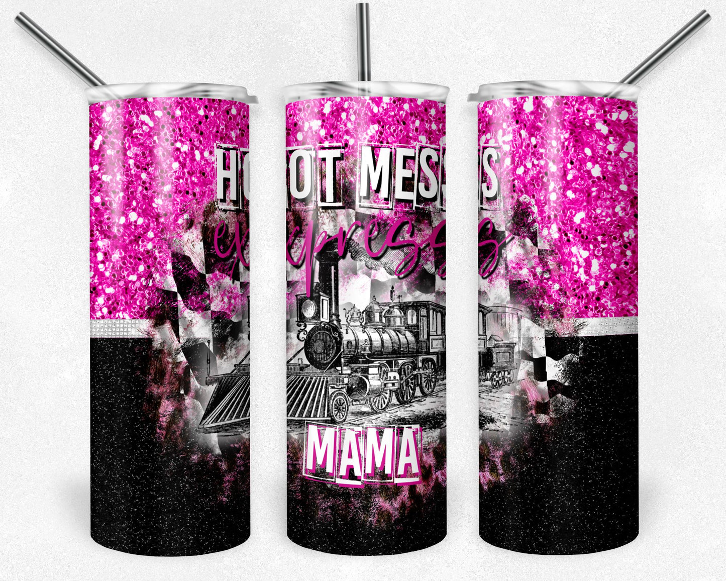 Hot Mess Express Mama - 20 oz Skinny Cup Wrap - CW0056