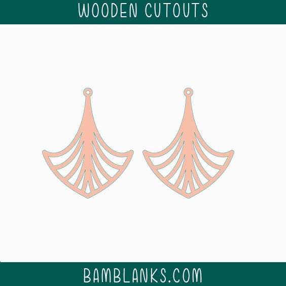Houston Earrings Wood Blanks #W036